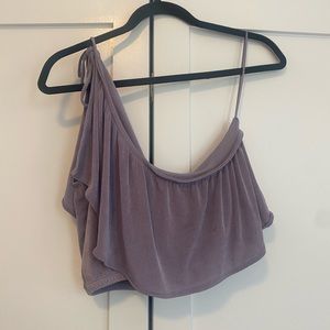 Purple one shoulder top
